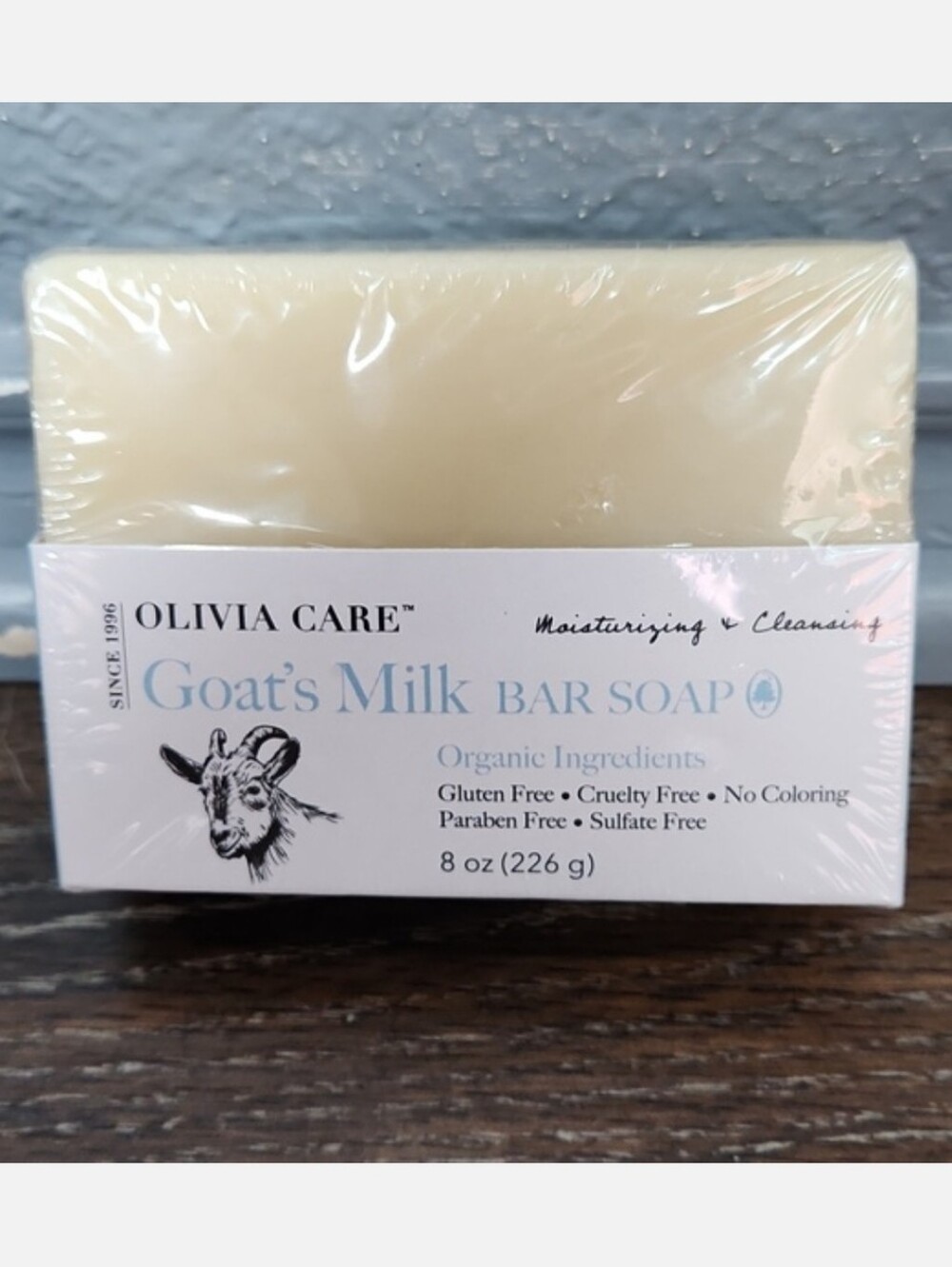 NWT Olivia Care Goat's Milk Bar Soap Organic Ingredients 8 oz